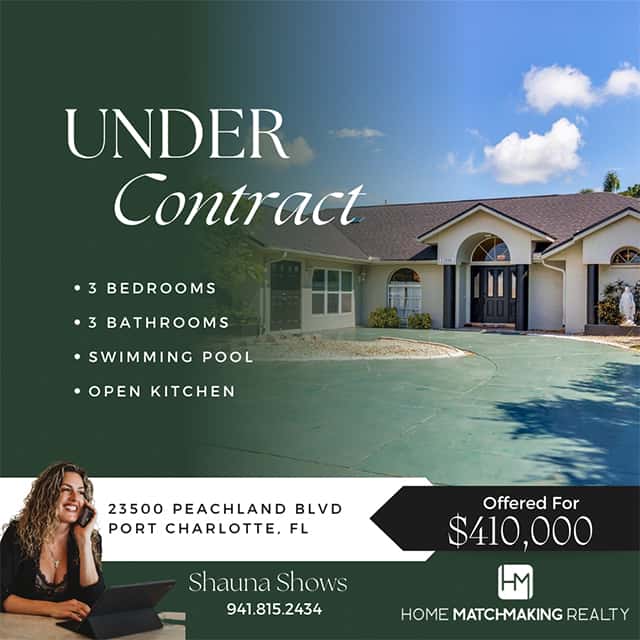 Under Contract: 23500 Peachland Blvd. Port Charlotte, FL